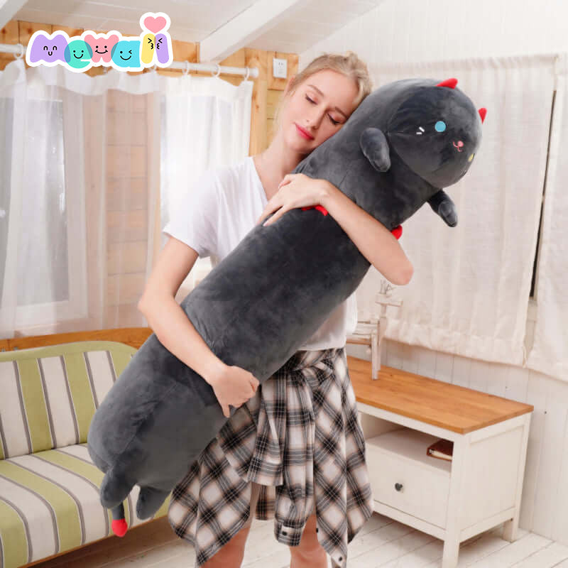 Loooong Family Long Cat Kitten Stuffed Animal Kawaii Plush Pillow Squishy Toy