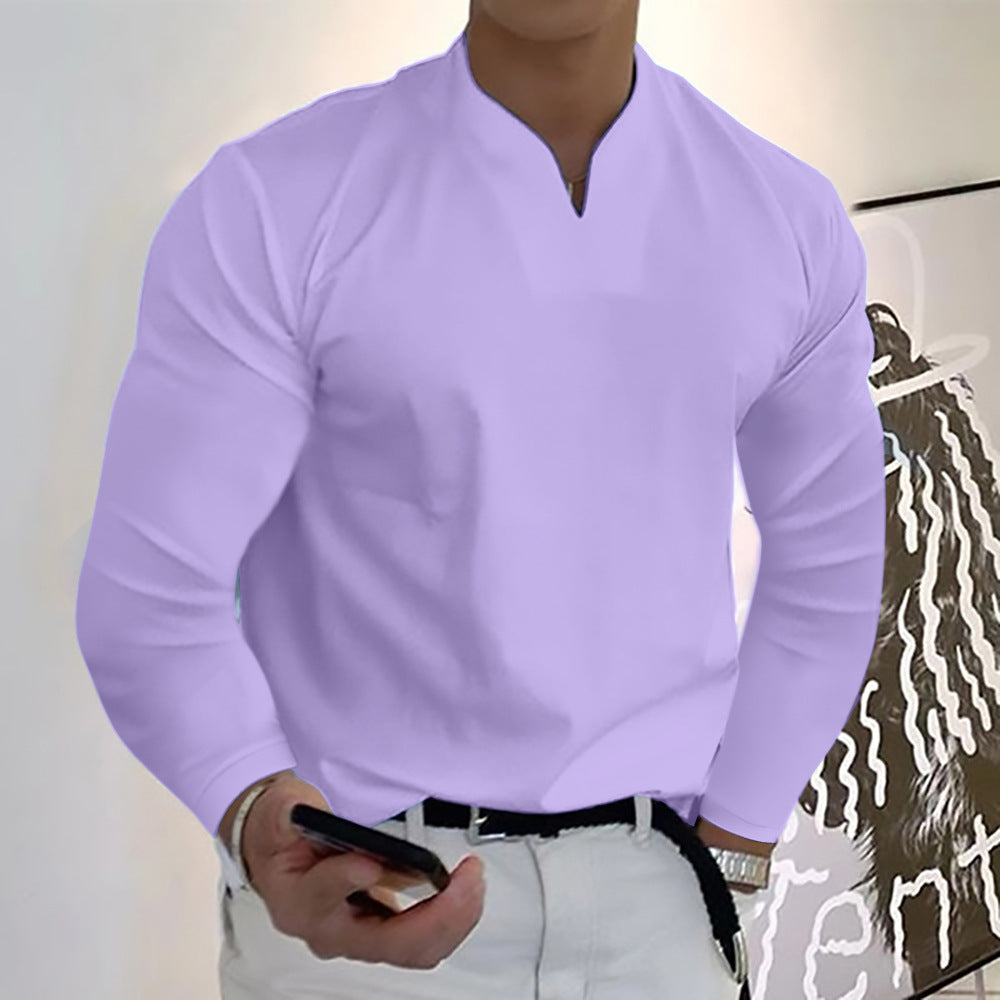 Escote en v manga corta manga holgada