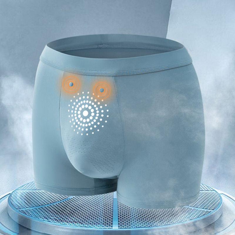 Calzoncillos antibacterianos de seda de hielo de verano para hombres