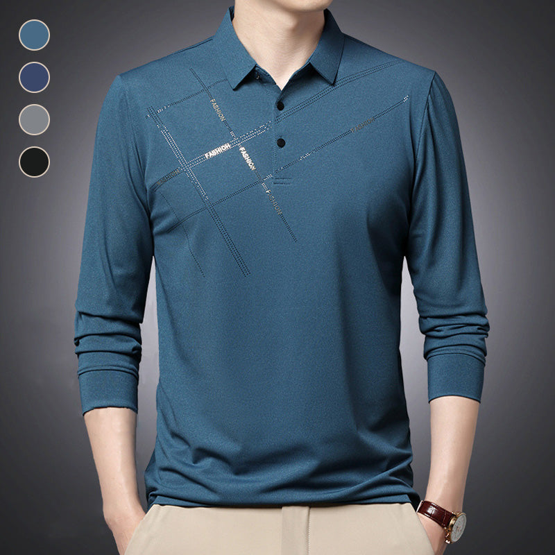 Camisa de Manga Larga con Solapa para Hombre 🔥Compre 2 envío gratis🔥