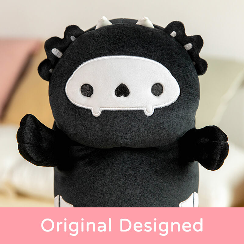 Original Design Skeleton Axolotl Kitten Stuffed Animal Kawaii Plush Pillow Squishy Toy