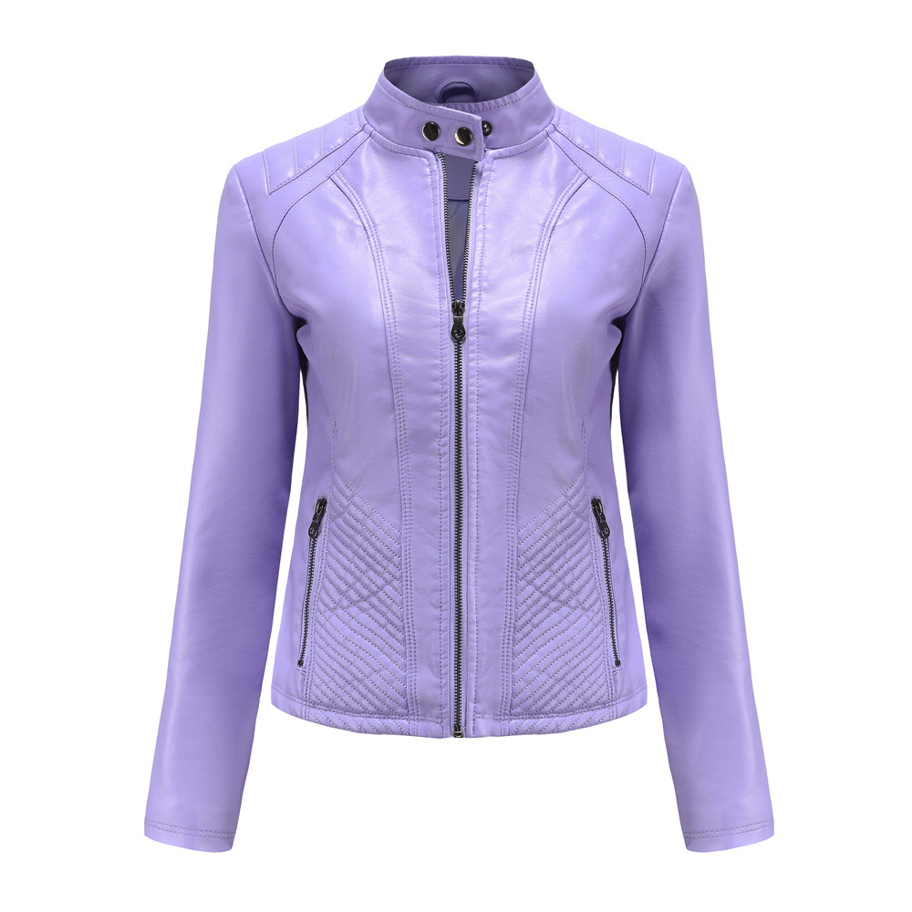 Casual Leather Simple Biker Jacket