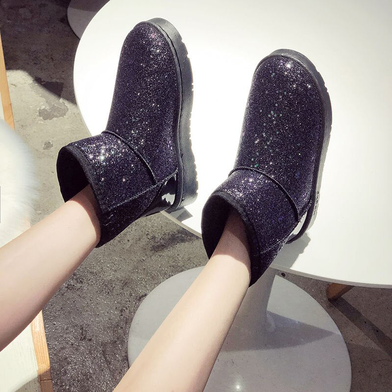 Botas brillantes para mujer