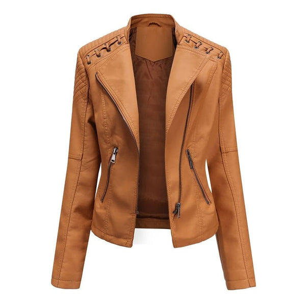 Chaqueta de piel de cordero lavada