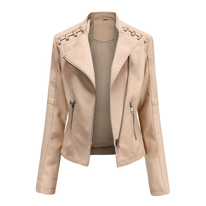 Chaqueta de piel de cordero lavada