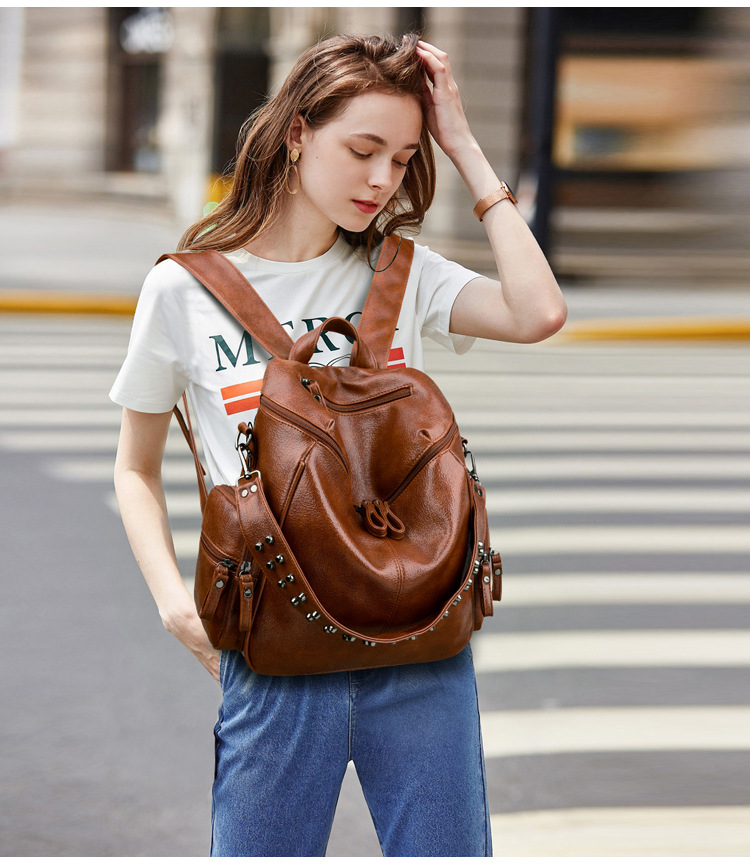 Ladies Rivet Travel Backpack