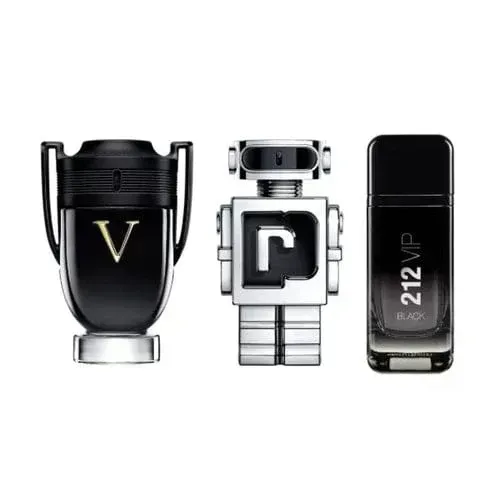3 Perfumes hombre - Invictus Victory, Phantom e 212Vip Black 100ml