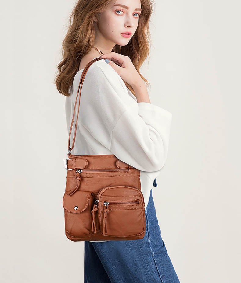 Multi-Pocket Crossbody Bag