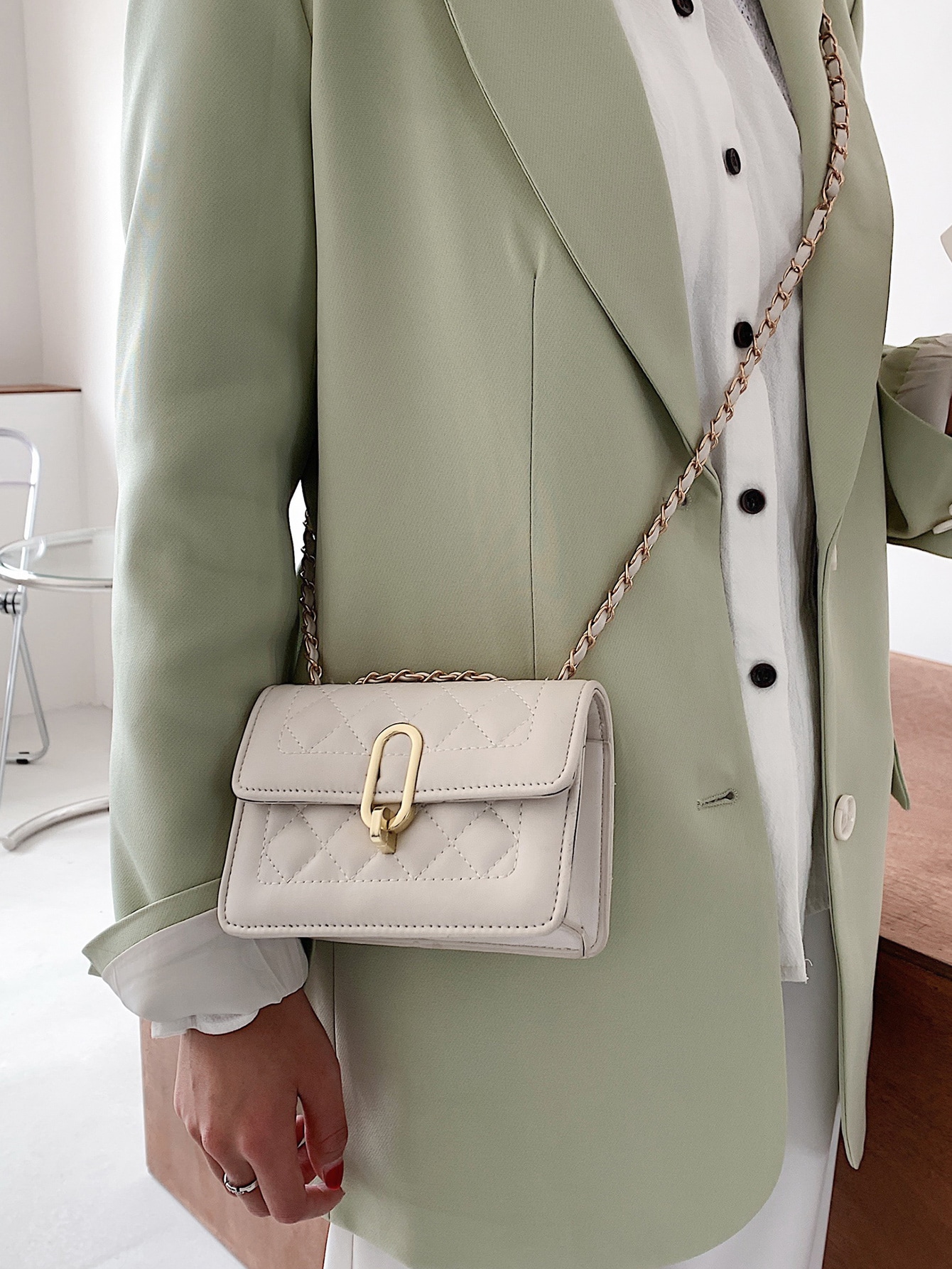 Mini Quilted Flap Chain Shoulder Bag