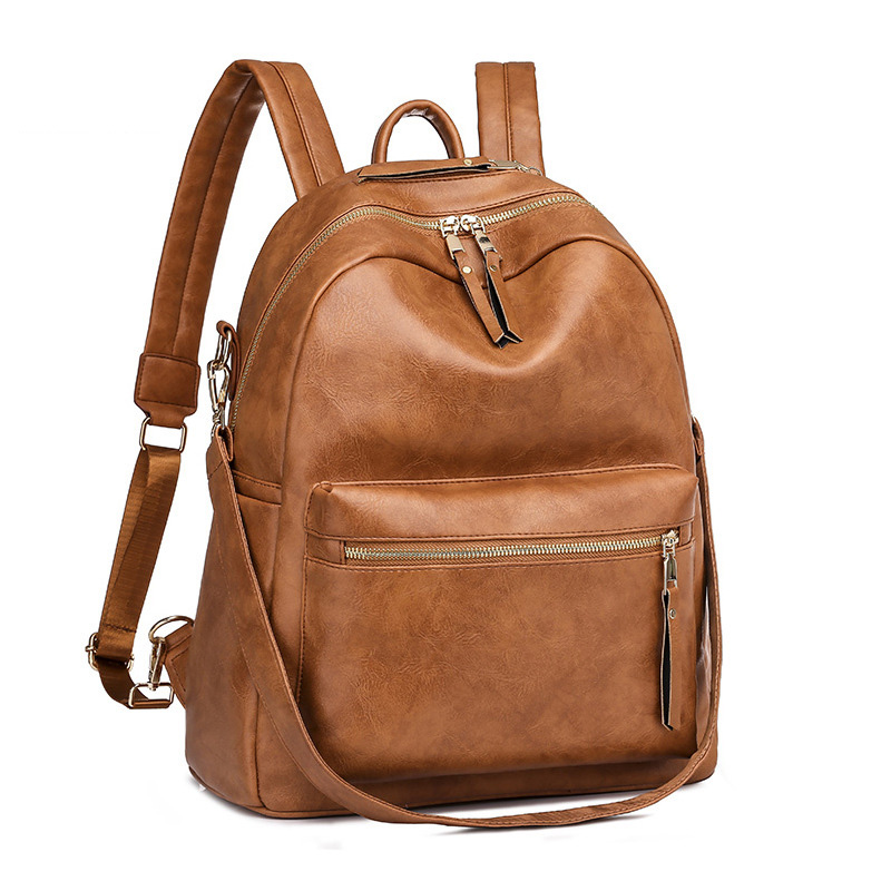 Big Capacity Backpack Purses Shoulder Bag PU Leather Travel bag