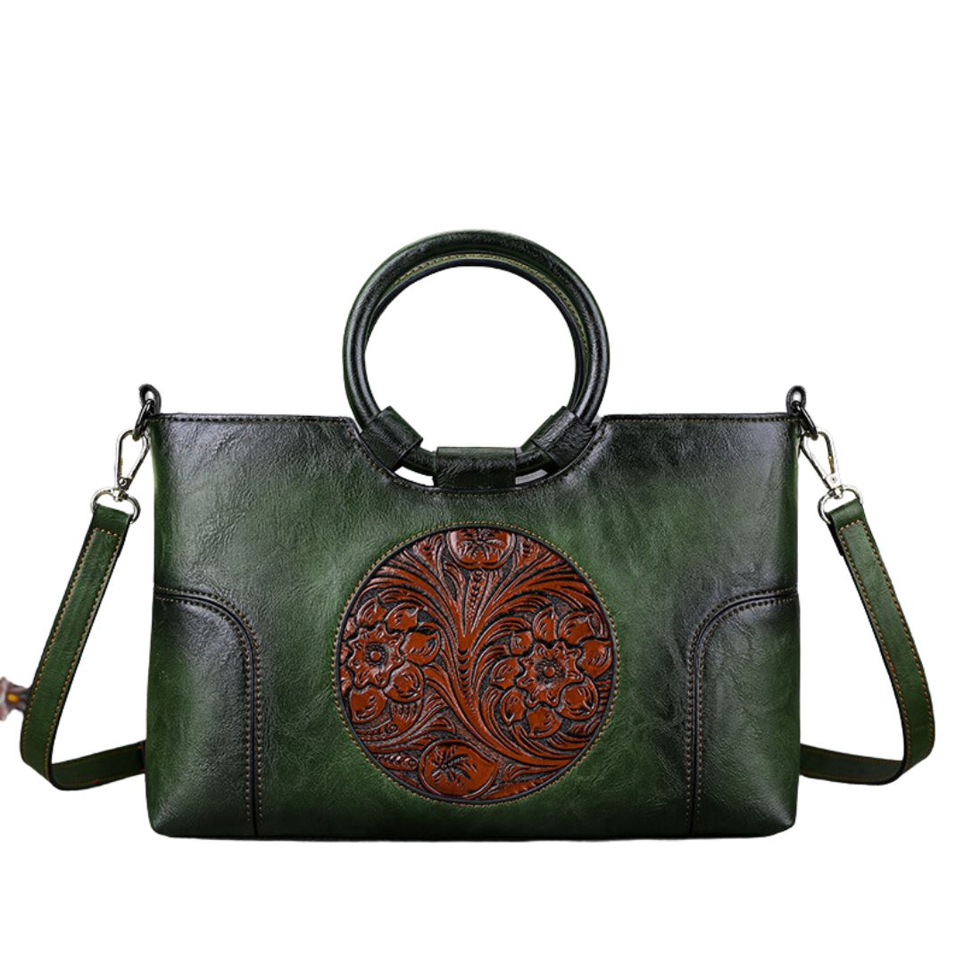 🔥Last day 49% OFF-Women Retro Handmade Embossed Shoulder Bag