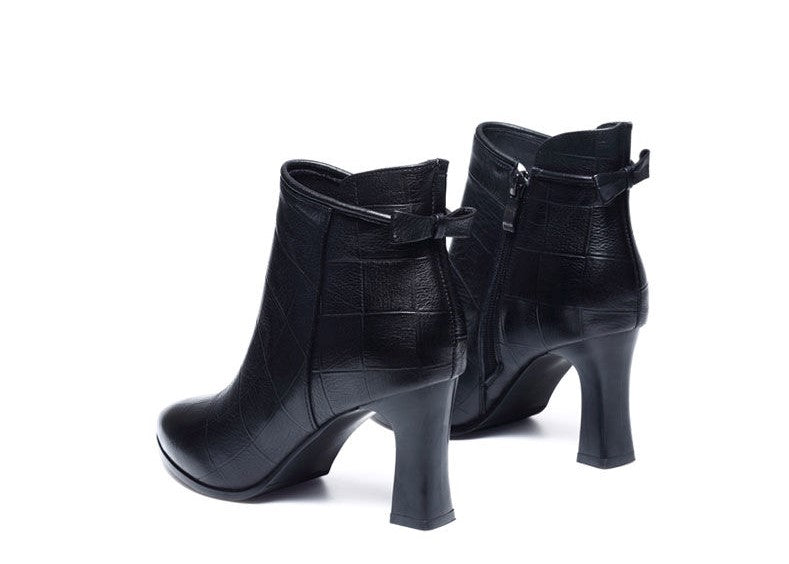 Botas de Tacón Alto Estilo Británico