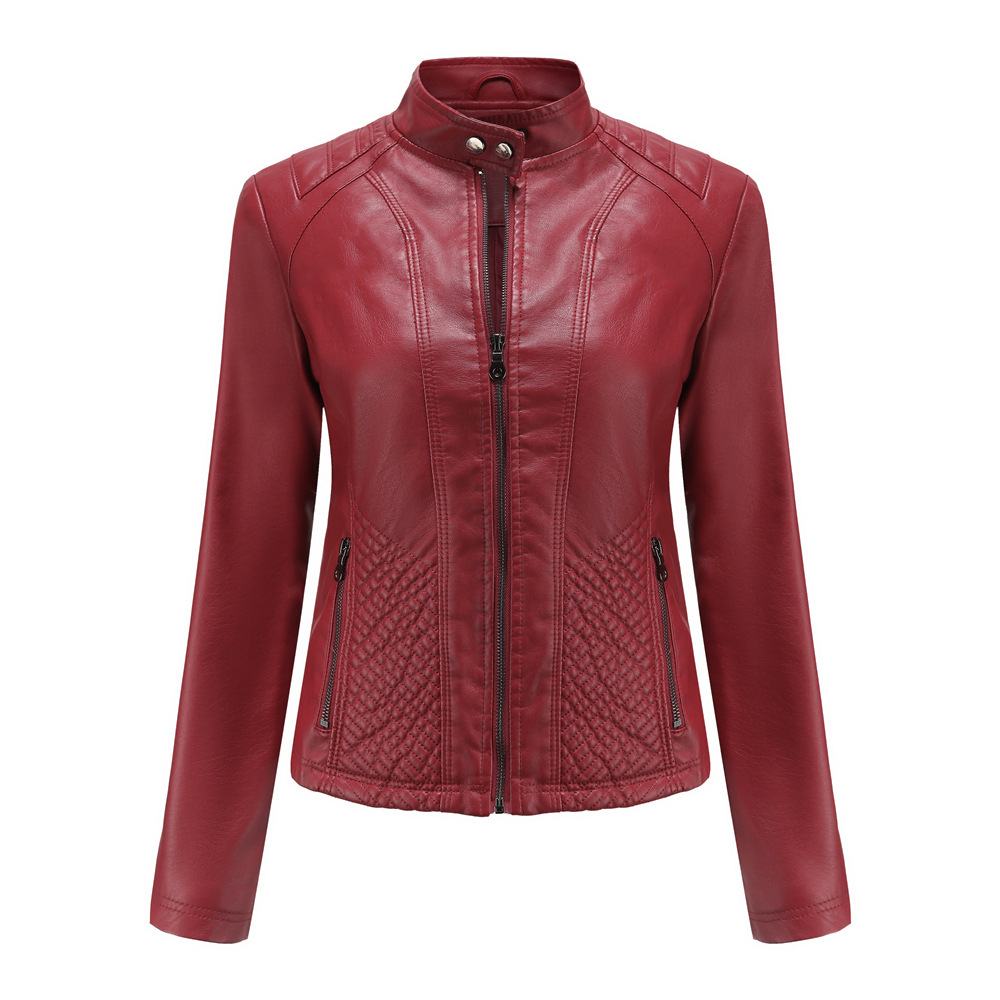 Casual Leather Simple Biker Jacket