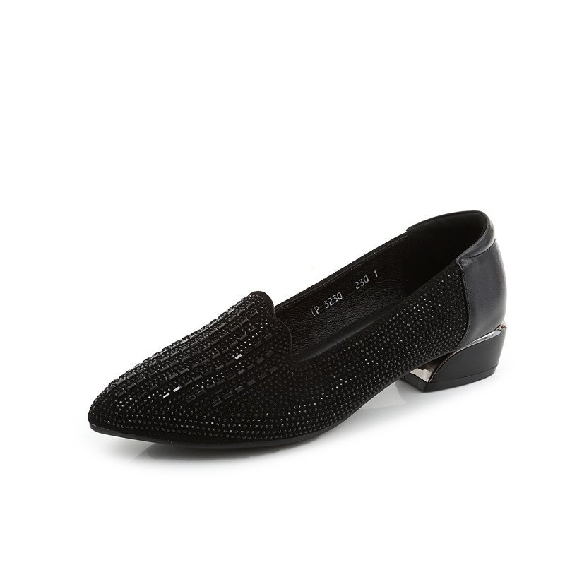 Favshoes-Nuevos zapatos de suela blanda con diamantes de imitación a la moda