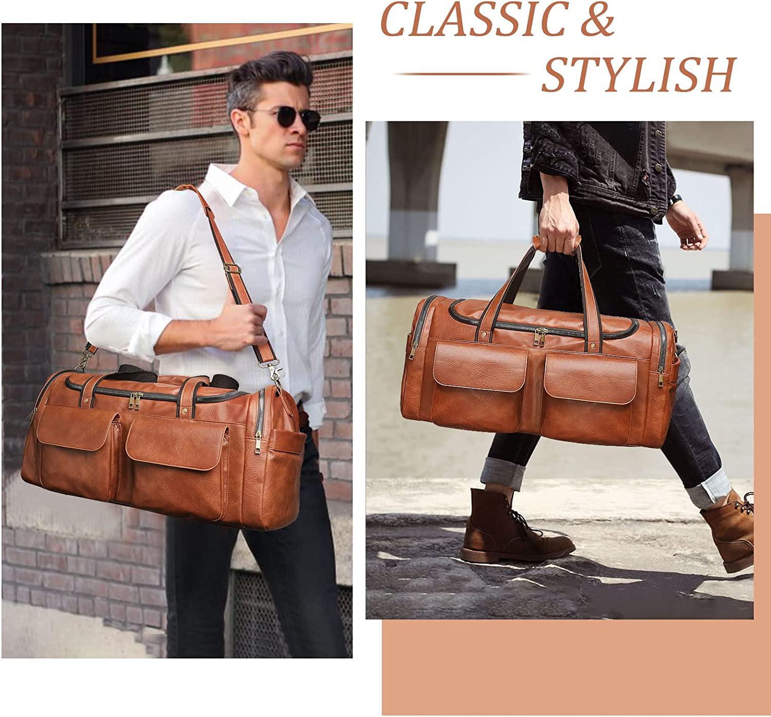 Travel Duffel Bag for Men, Large Carry on Duffle Bag for Traveling, Waterproof Duffel Bag for Men
