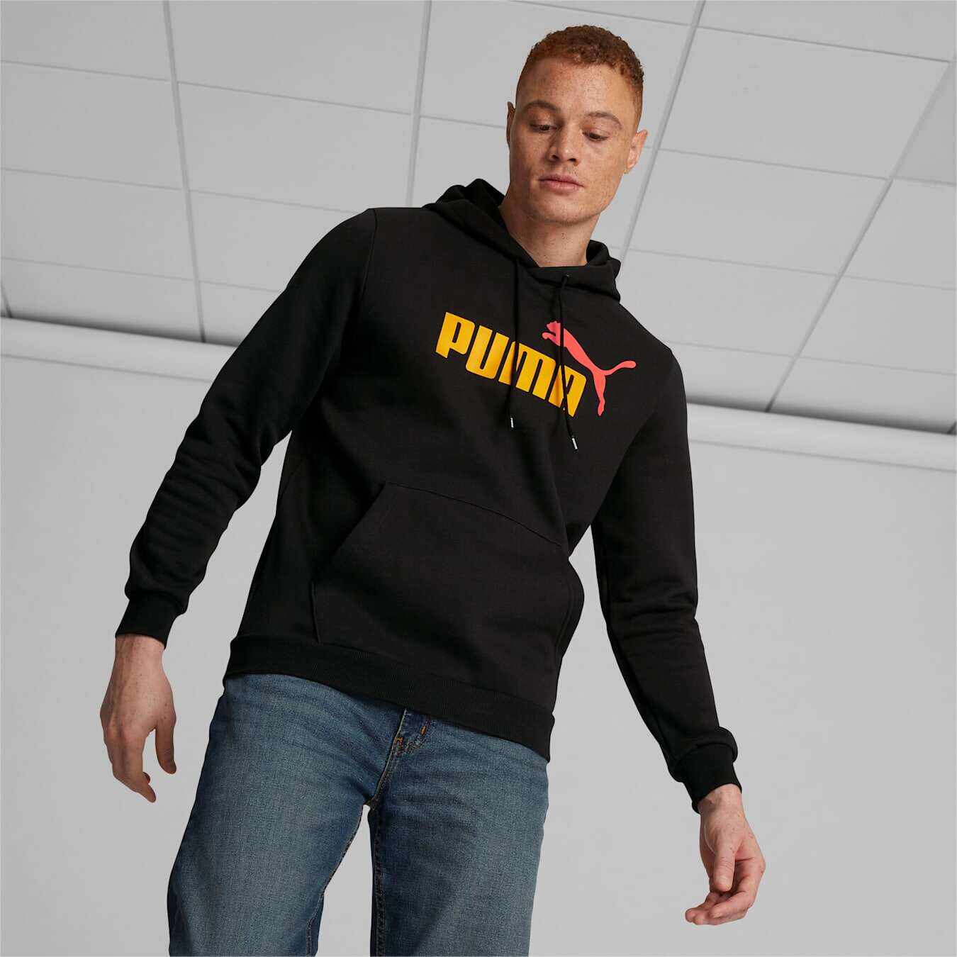 Sudadera Essentials con logo grande para hombre