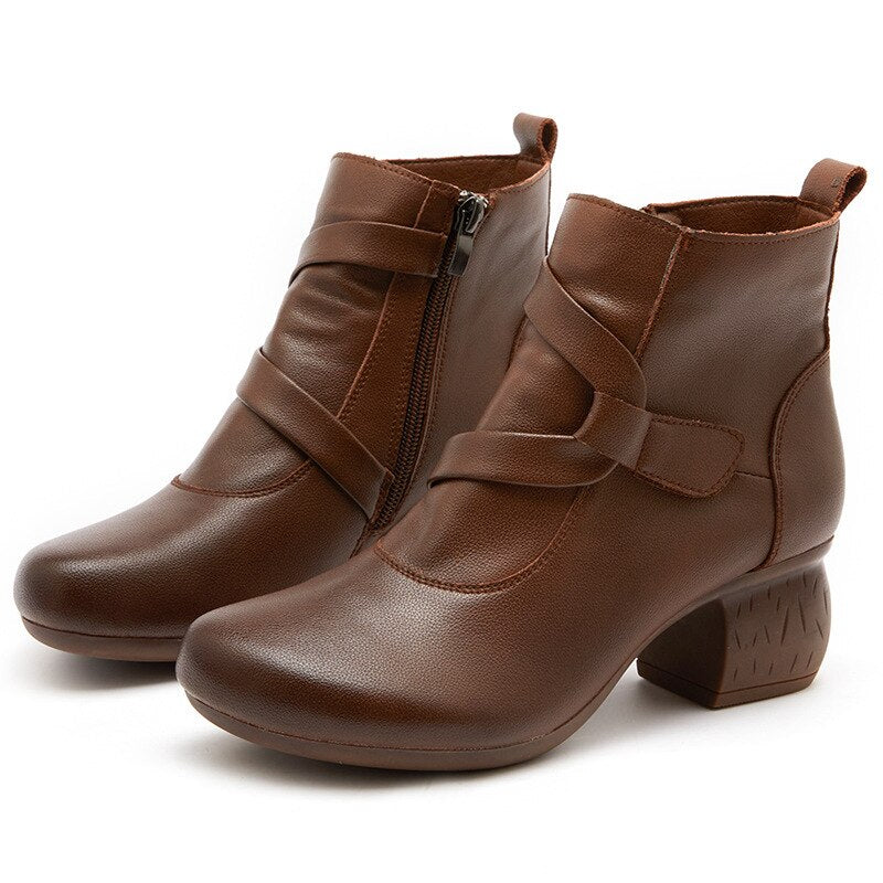 Botas con cremallera