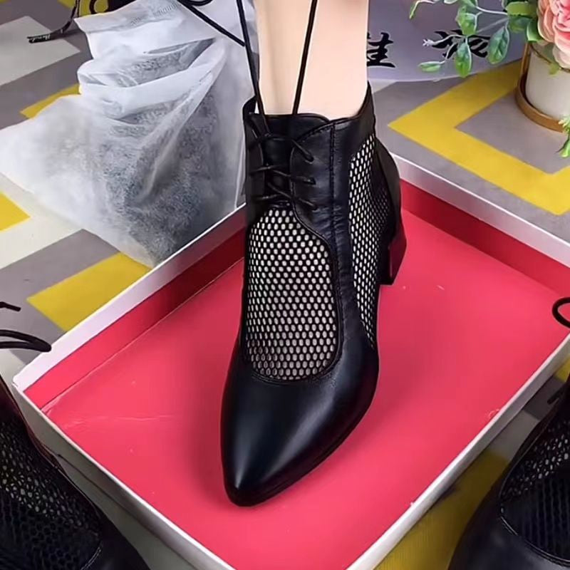 Botas de tacón con cremallera