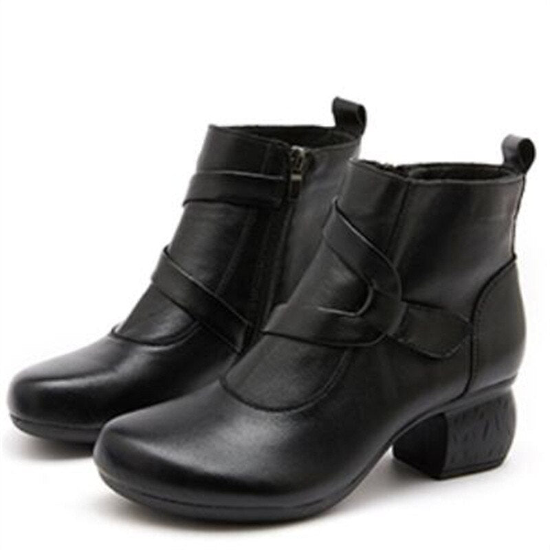 Botas con cremallera