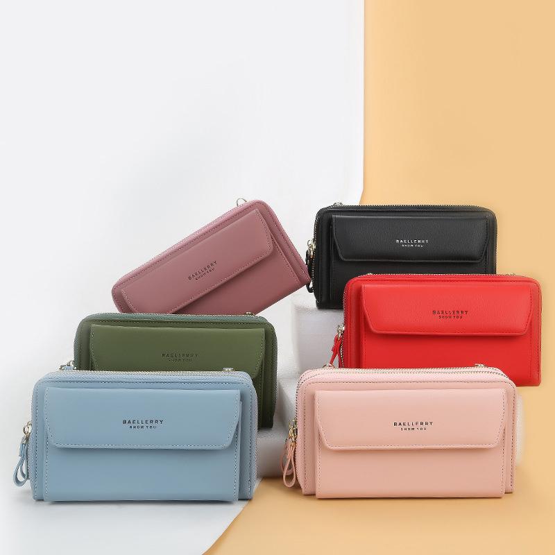 Women 12 Card Slots Large Capacity Phone Bag Crossbody Bag