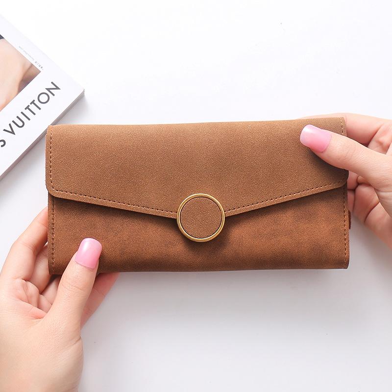 All-match stitching long card holder Multi-card position bag