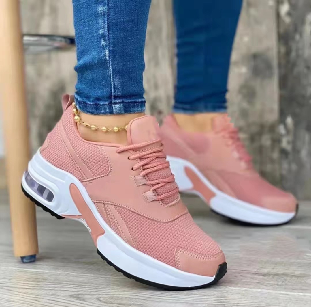 40 % DE DESCUENTO SOLO HOY: zapatillas deportivas con plataforma para mujer con cordones y colores
