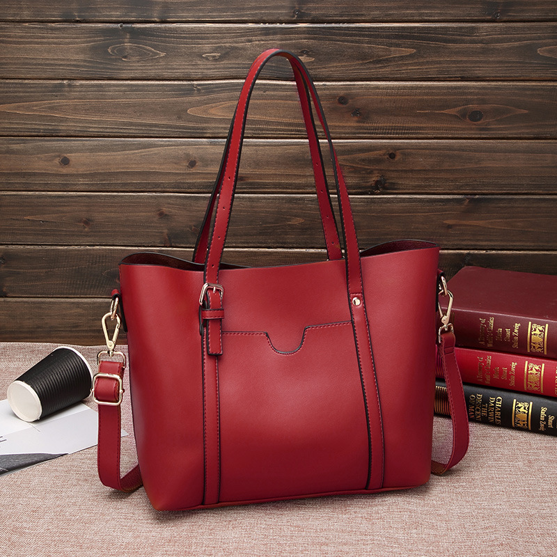 Soft Leather Large-Capacity Crossbody Shoulder Bag