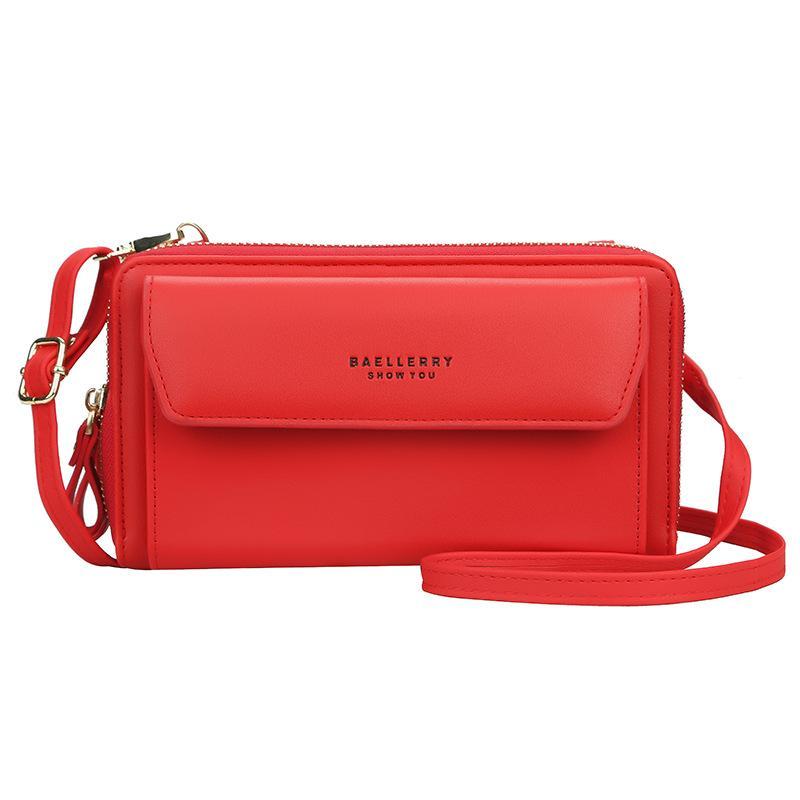 Women 12 Card Slots Large Capacity Phone Bag Crossbody Bag