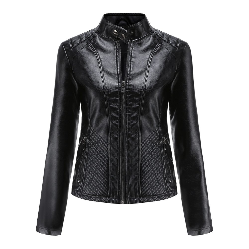 Casual Leather Simple Biker Jacket