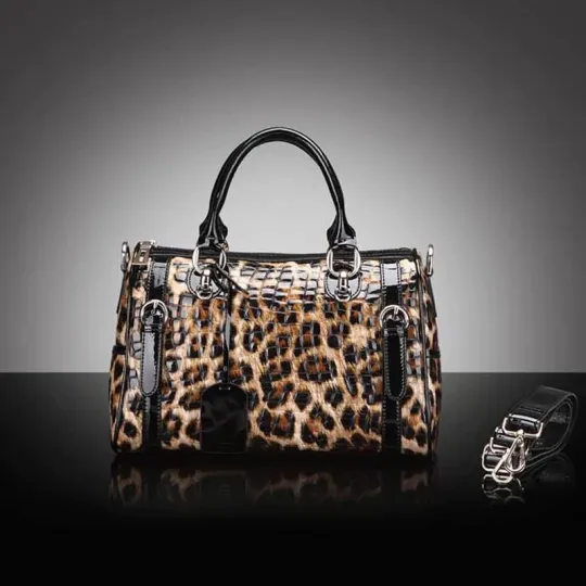 🔥Last day 49% OFF—Leopard print large capacity crossbody bag（Free Shipping）