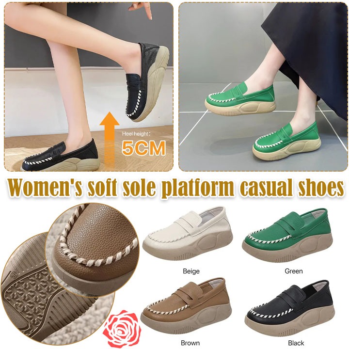 Zapatos casuales con suela blanda para mujer