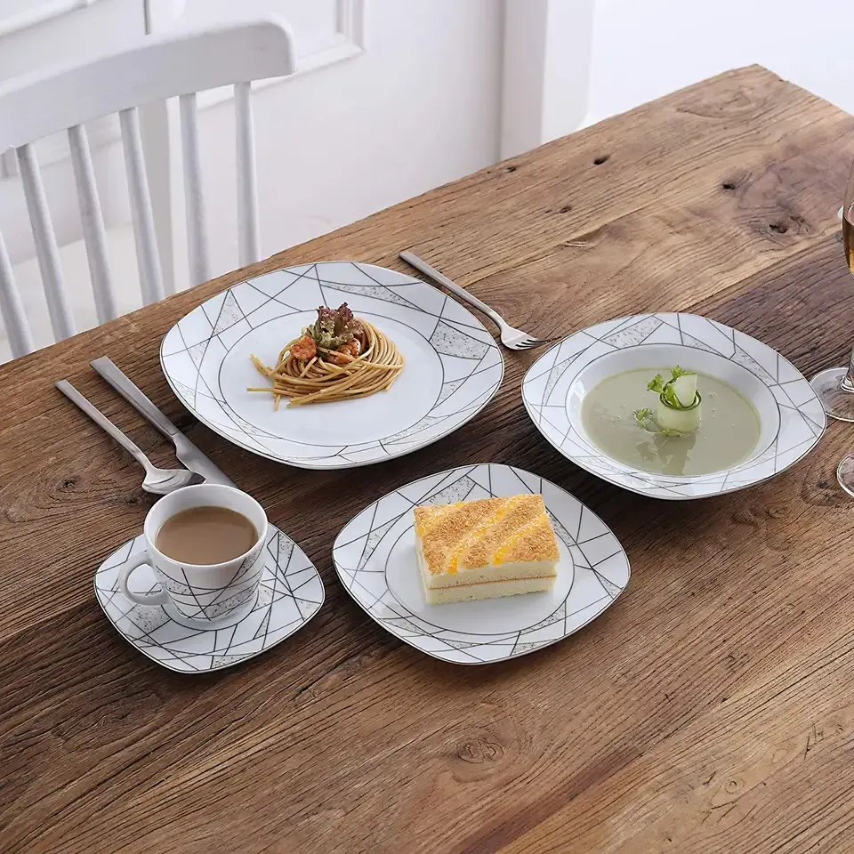 [GIFT]58pcs deluxe ceramic tableware set