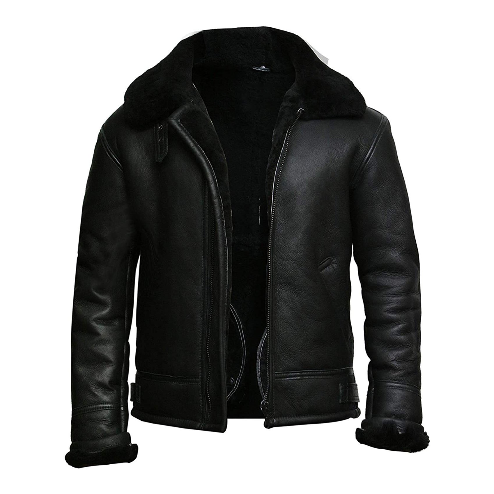 Classic Aviator Sheepskin Shearling leather Jacket