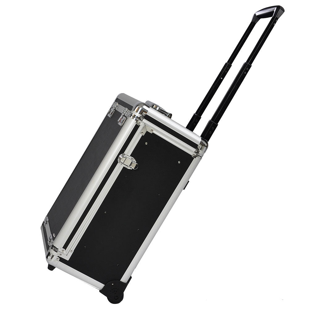 Byootique Rolling Cosmetic Makeup Case w/ 4-DrBlack