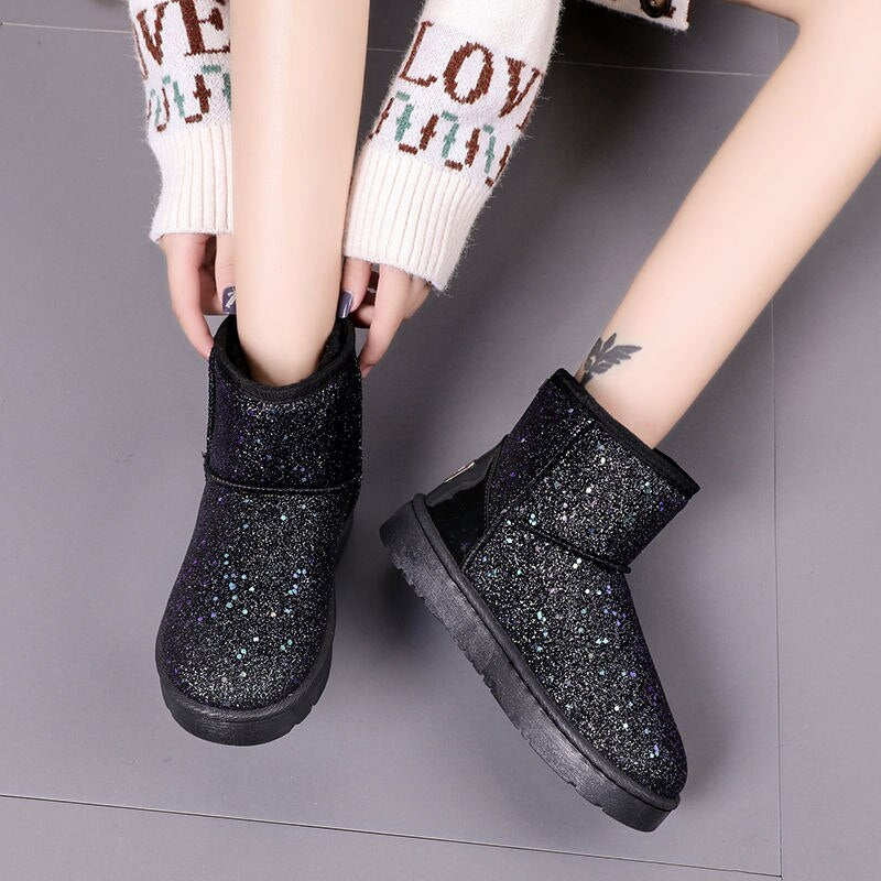 Botas brillantes para mujer