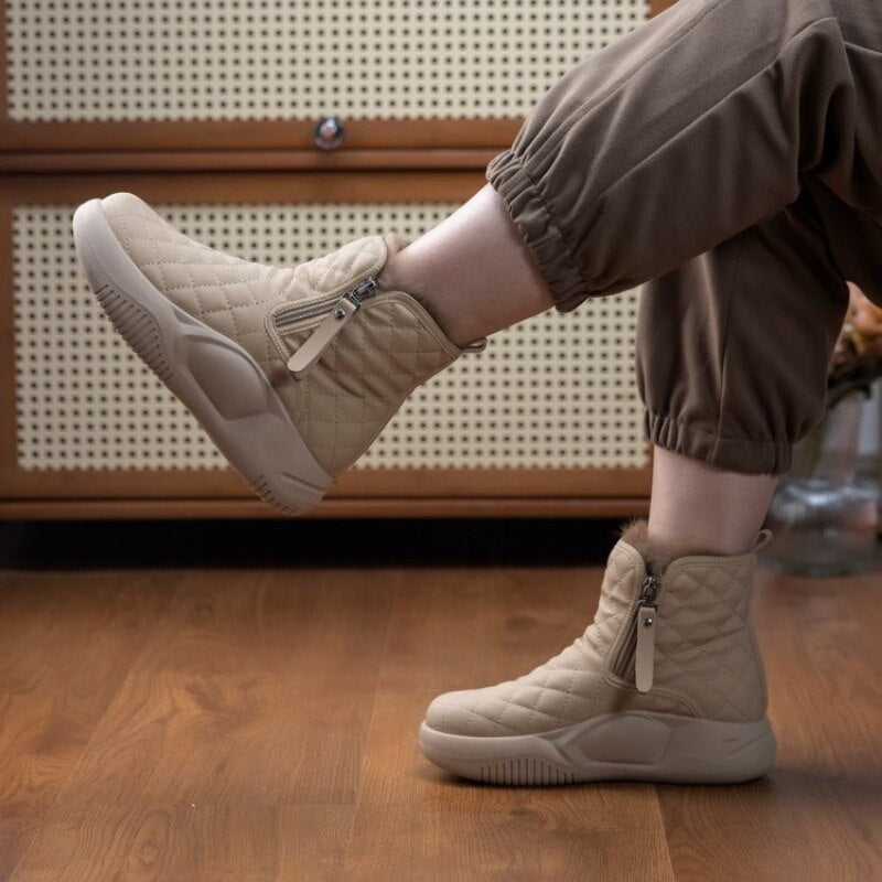 Bota de pelos para mujer
