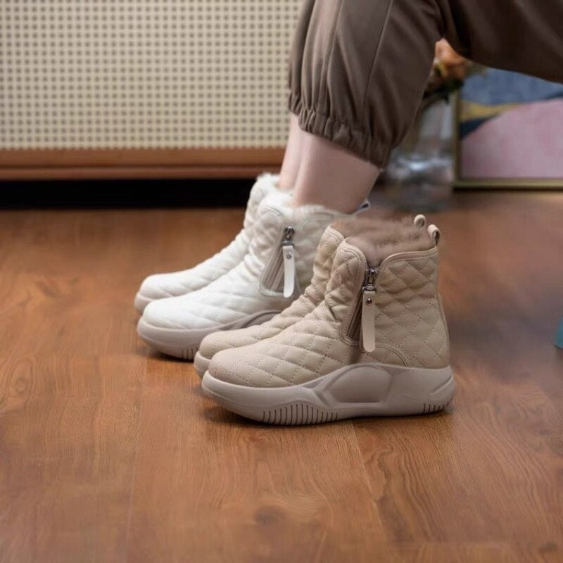 Bota de pelos para mujer