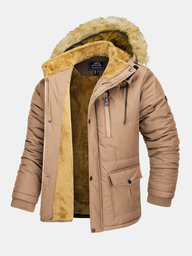 Men's Hiking Vintage Casual Basic Outdoor Jacket Coats