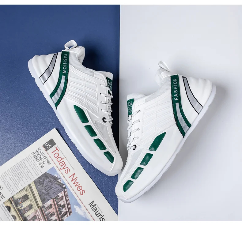 Zapatillas de deporte de cuero transpirable para hombres (gran venta💥)
