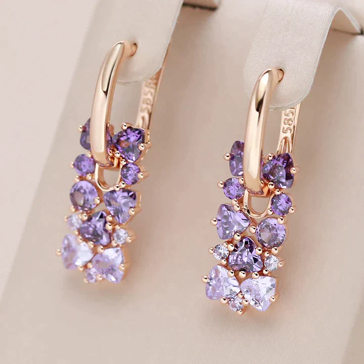 Aretes Elegantes Morado