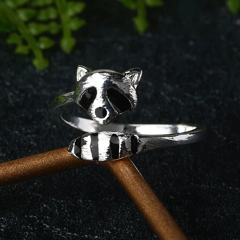 Anillo de Mapache en Plata