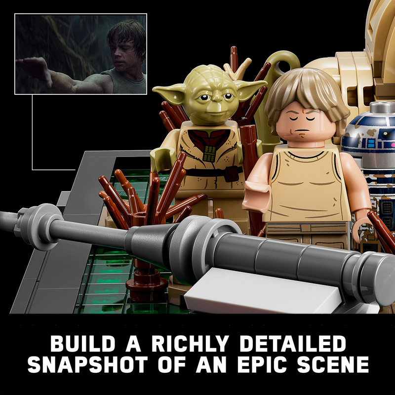 LEGO STAR WARS DAGOBAH JEDI TRAINING DIORAMA 75330 BUILDING KIT