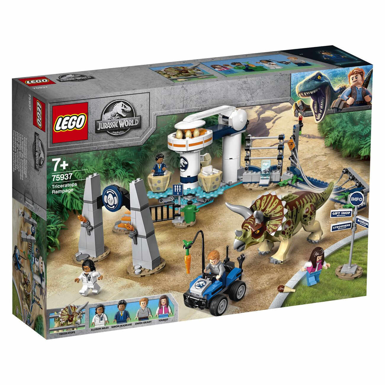 LEGO 75937 JURASSIC WORLD TRICERATOPS RAMPAGE