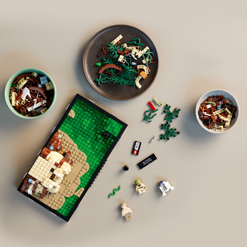 LEGO STAR WARS DAGOBAH JEDI TRAINING DIORAMA 75330 BUILDING KIT