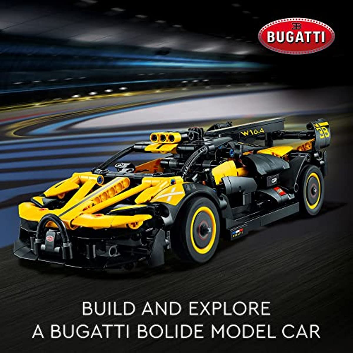 LEGO Technic Bugatti Bolide Racing Car 42151. Model Building Set. Race Engineering Toys. Collectible Iconic Sports Vehicle Construction Kit