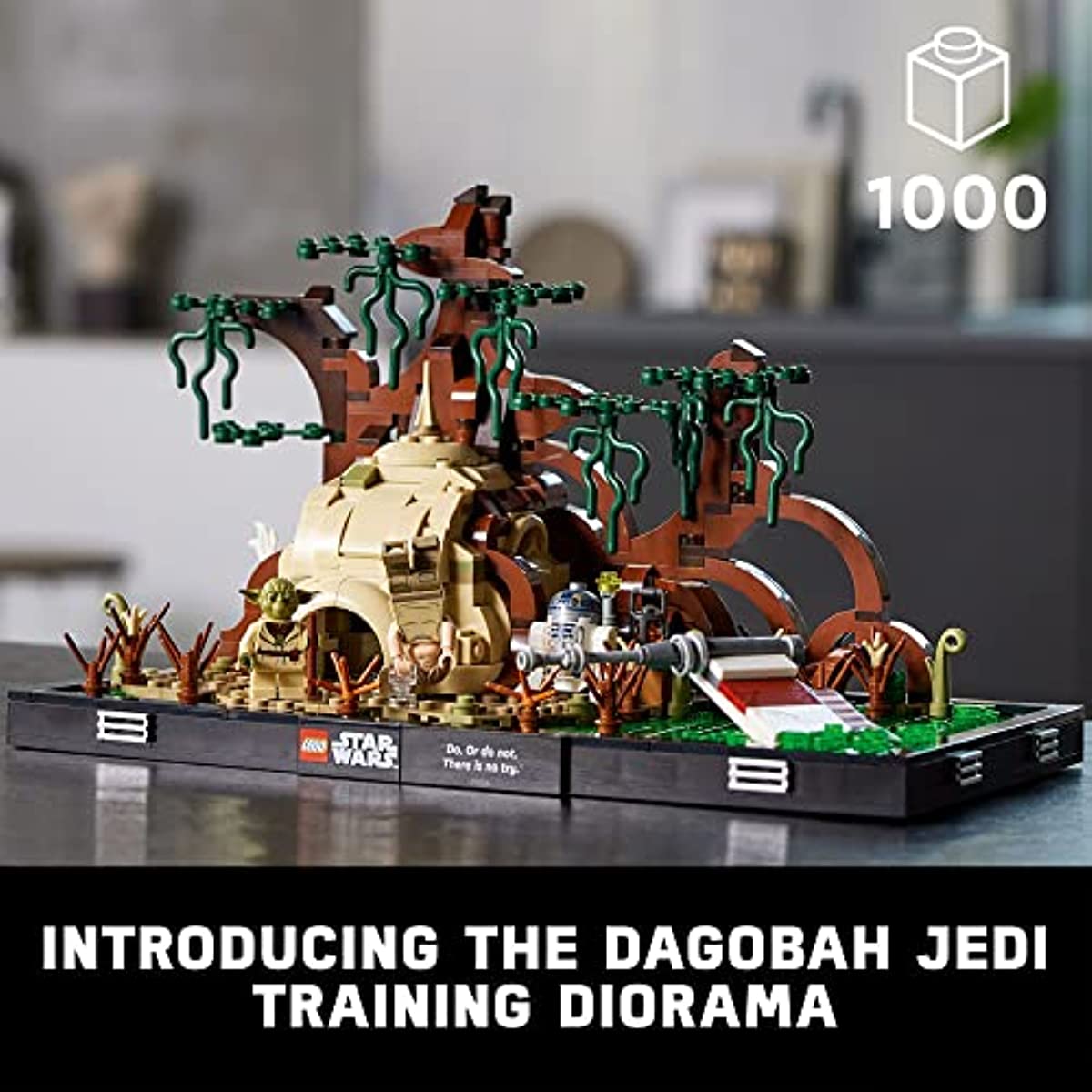 LEGO Star Wars Dagobah Jedi Training Diorama 75330 Set for Adults. with Yoda. R2-D2 and Luke Skywalker's X-Wing. Birthday Gift Idea for Men. Women. Him. Her. Room Décor Memorabilia