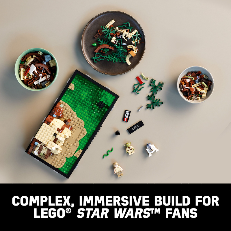 LEGO STAR WARS DAGOBAH JEDI TRAINING DIORAMA 75330 BUILDING KIT