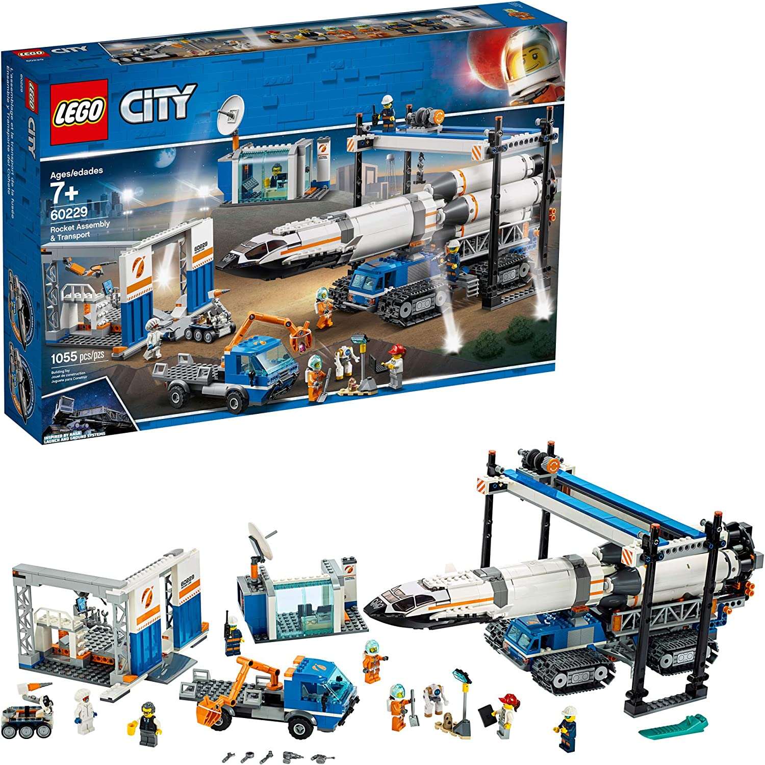 LEGO 60229 CITY ROCKET ASSEMBLY AND TRANSPORT