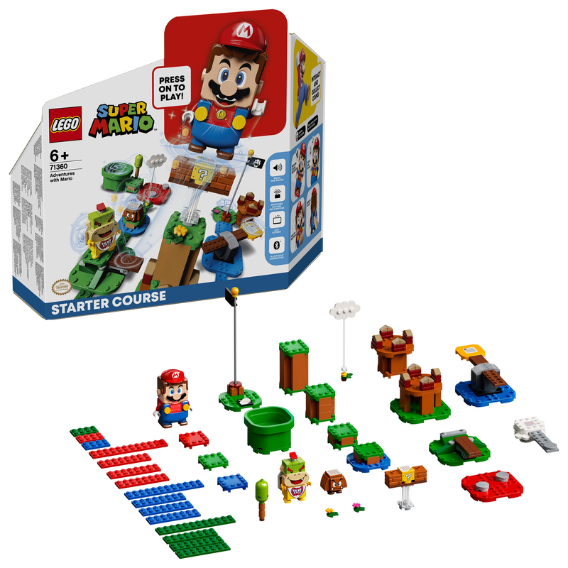 LEGO SUPER MARIO ADVENTURES WITH MARIO STARTER COURSE 71360 BUILDING KIT
