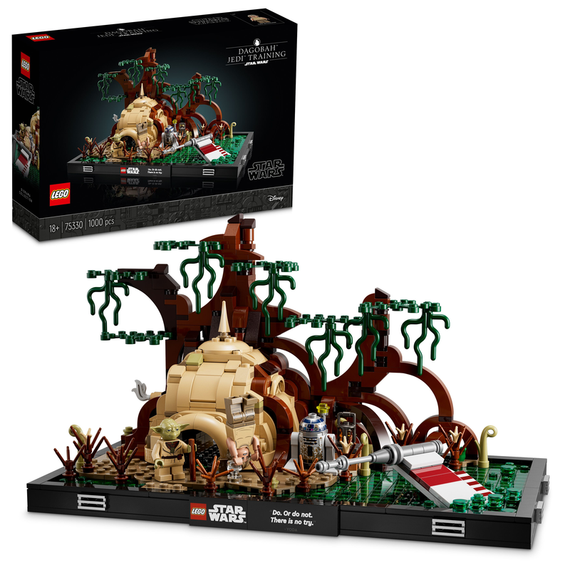 LEGO STAR WARS DAGOBAH JEDI TRAINING DIORAMA 75330 BUILDING KIT